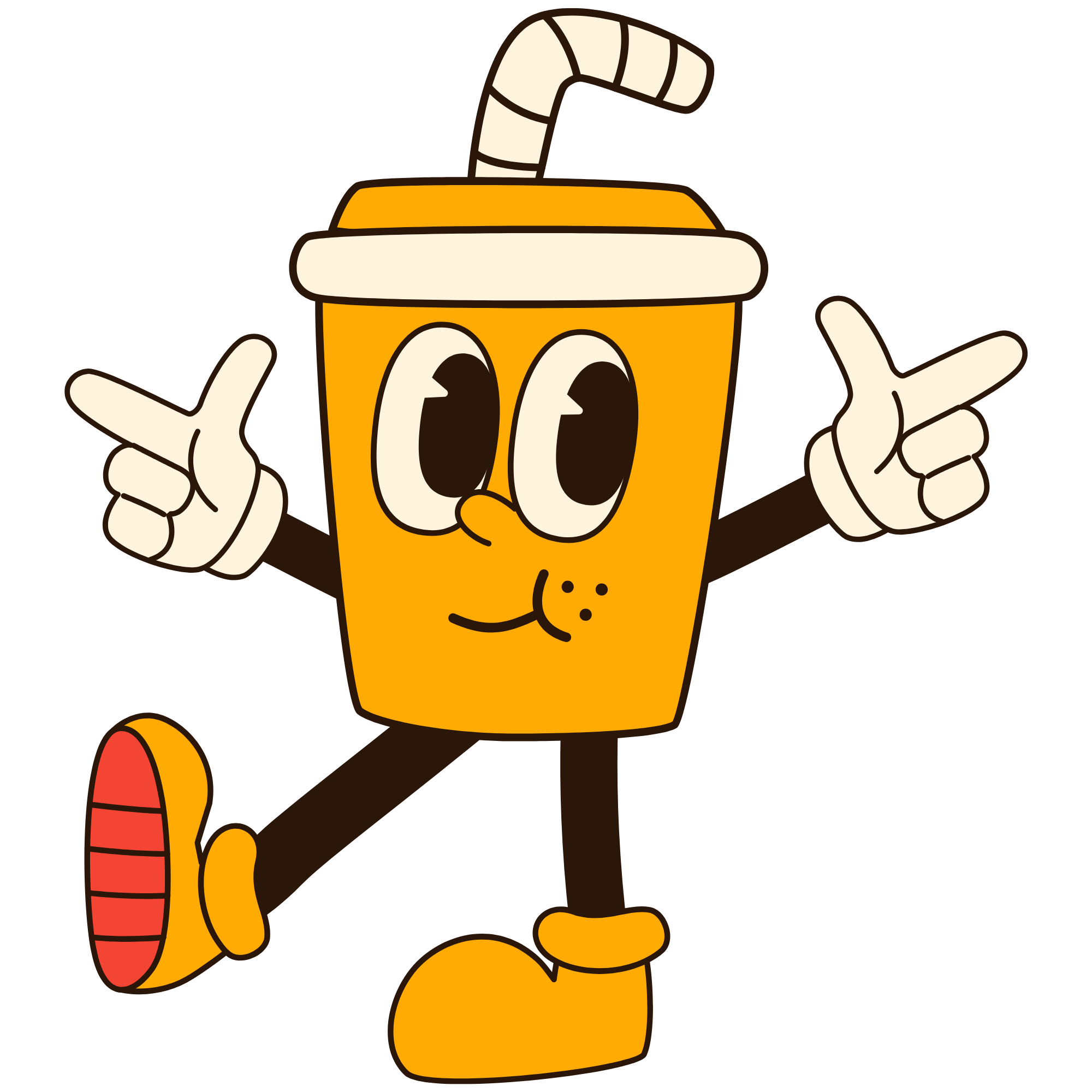 Fluff, the Fizz N' Fluff soda cup mascot